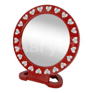Зеркало ZCDE-41 настольное круглое, 12,5 см, красный