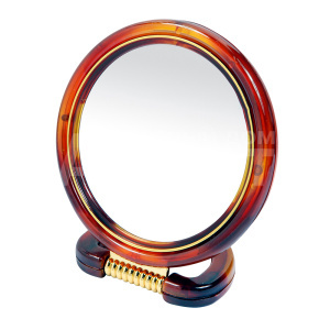 Зеркало ZCDE-34 настольное круглое, 12,5 см, коричневый