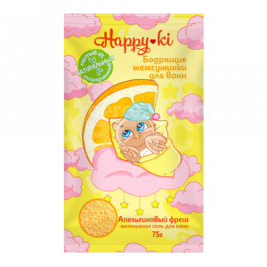 Соль для ванн Лаборатория Катрин Happyki 12055 Апельсиновый фреш, жемчуг, 75 г