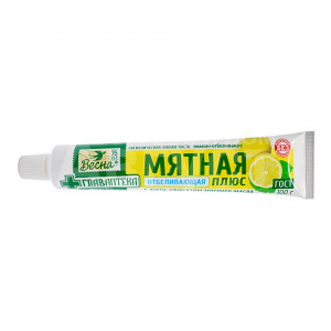Зубная паста Весна Главаптека Мятная, лимон+отбеливание б/ф, 90 г