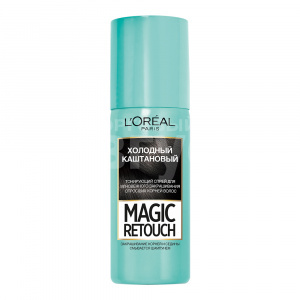 Краска-спрей для волос L'Oreal Magic Retouch для мгновенного окрашивания отросших корей тон 8, холодный каштан