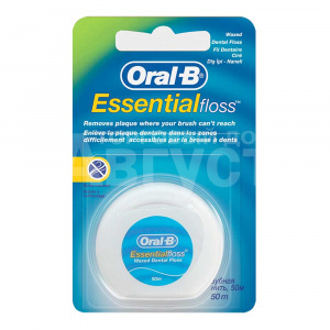 Зубная нить Oral-B Essential Мятная вощеная 50 м
