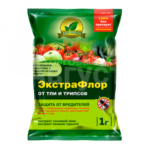 Инсектицид Дар Света ЭкстраФлор для рассады, 1 г