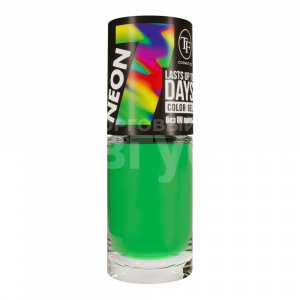 Лак для ногтей Triumf Color Gel Neon, насыщенно зеленый яркий, тон 318, 8 мл