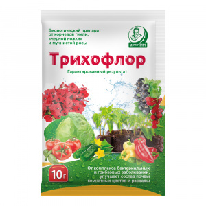 Фунгицид Доктор Грин Трихофлор от болезней растений, пакет, 10 г