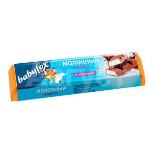 Шоколадный батончик Babyfox с молочной начинкой, 45 г