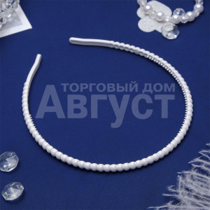 Ободок для волос 1636585 Сюрприз, 0,5 см, белый