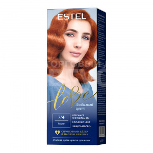 Крем-краска для волос Estel Love N 7/4, тициан