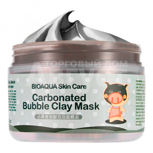 Маска для лица Bioaqua Carbonated Bubble Clay очищающая, пузырьковая, 100 мл