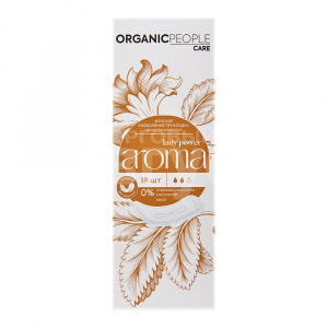 Прокладки ежедневные Organic People aroma maxi ароматизированные, 18 шт