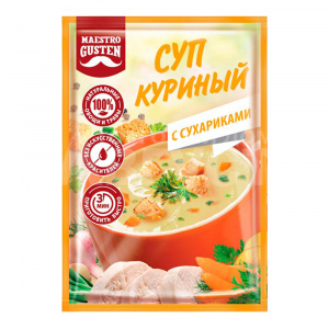 Суп Maestro Gusten Куриный с сухариками, 16 г