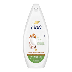 Гель для душа Dove Восстановление Кокос и Миндальное молочко, женский, 250 мл