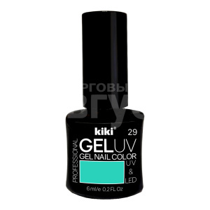 Лак для ногтей Kiki UV гель, цвет мятный, тон 29, 6 мл