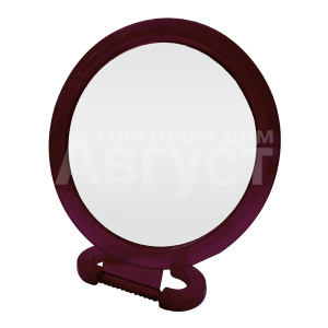Зеркало ZCDE-46-1 настольное круглое, 30 см, коричневый