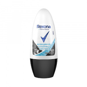 Дезодорант-антиперспирант женский Rexona Невидимая защита Прозрачный Кристалл, ролик, 50 мл