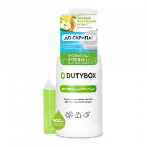 Средство для мытья посуды Dutybox эко-пенка + сменная капсула, 500 мл