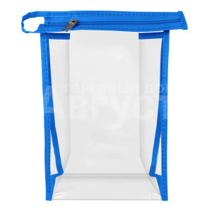 Косметичка 07639014.7 К-3 14*7 h21, ПВХ, голубой