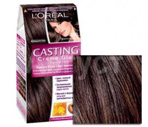 Краска для волос L'Oreal Casting Creme Gloss без аммиака тон 600, темно-русый