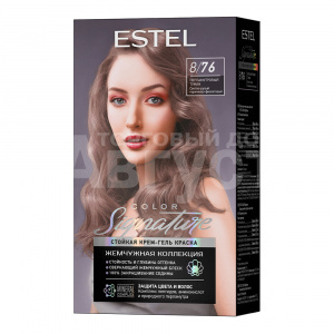 Крем-гель краска для волос Estel Color Signature тон 8/76, Перламутровый туман