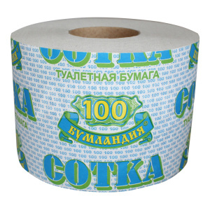 Бумага туалетная Новая сотка со втулкой