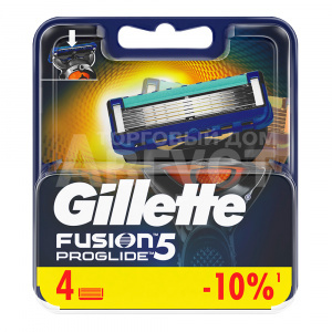 Кассеты сменные для бритья Gillette Fusion ProGlide 5 лезвий, мужские, 4 шт блистер