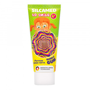 Зубная паста детская SILCAMED To Smile Bubble GUM 6+, 65 г