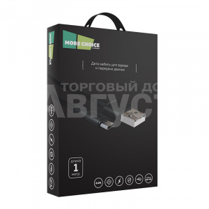 Дата-кабель для зарядки MoreChoice K19m 1м USB для micro USB 2.0А, черный, 1 м