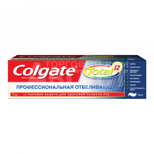Зубная паста Colgate Total 12 Профессиональная, Отбеливающая, 75 мл