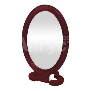 Зеркало ZCDE-52 настольное овальное, 21,5 см, бордовый