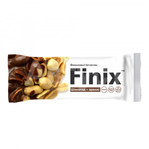 Батончик Finix финиковый с арахисом и шоколадом, 30 г