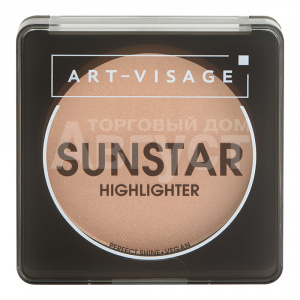 Хайлайтер Art-Visage SUNSTAR пудровый, peach beige, тон 102