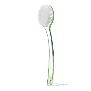 Щетка для тела Aqua Joy с искусственной щетиной и пластиковой ручкой, 30 см