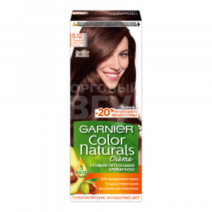 Краска для волос Garnier Color Naturals тон 5.12, Светлый шатен