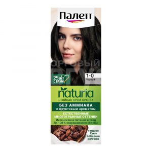 Краска для волос Palette Naturia тон 1-0, Черный, 50 мл