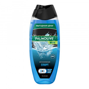 Гель для душа Palmolive Men 3 в 1 Спорт, восстанавливающий, мужской, 500 мл