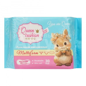 Прокладки ежедневные Day Spa Queen cushion мультиформ в индивидуальной упаковке, 30 шт