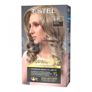 Крем-гель краска для волос Estel Color Signature тон 8/0, Капучино