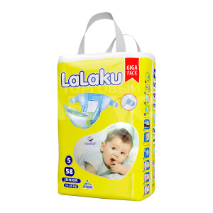 Подгузники LALAKU 11-25кг, размер 5, 58 шт