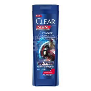 Шампунь CLEAR MEN 400мл 2в1  Ultimate control