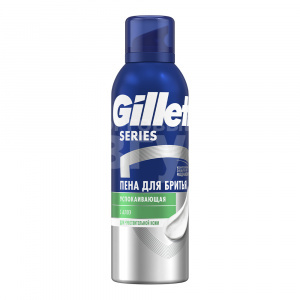 Пена для бритья Gillette Series успокаивающая, с алоэ, для чувствительной кожи, 200 мл