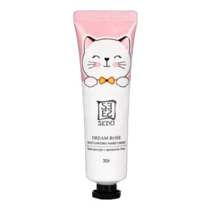Крем для рук Seiyo Cat с ароматом розы, питание и увлажнение, 30 г