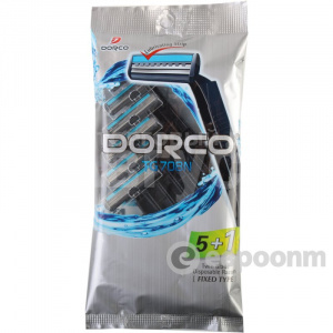 Станок для бритья Dorco TG-II Plus одноразовый 2 лезвия, увлажняющая полоса, плавающая головка, мужской, 6 шт