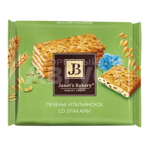 Печенье Janets Bakery Итальянское со злаками, 83 г