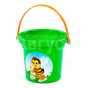 Ведро 0668 Полесье малое 3+, 12,2x11,5x10 см, пластмасса