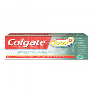 Зубная паста Colgate Total 12 Гель Профессиональная чистка, 75 мл