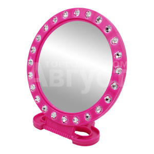Зеркало ZCDE-42-3 настольное круглое, 12,5 см, розовый