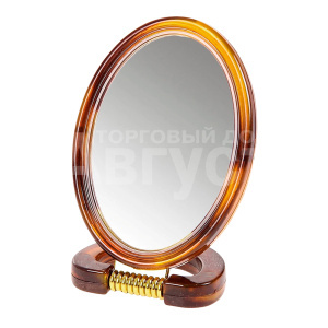 Зеркало ZCDE-40 настольное овальное, 20,5 см, коричневый