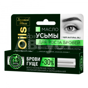 Масло для бровей Золотой шелк Масло Усьмы, 7 мл