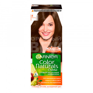 Краска для волос Garnier Color Naturals тон 4, Каштан