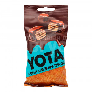 Вафли Yota в молочной шоколадной глазури, 40 г